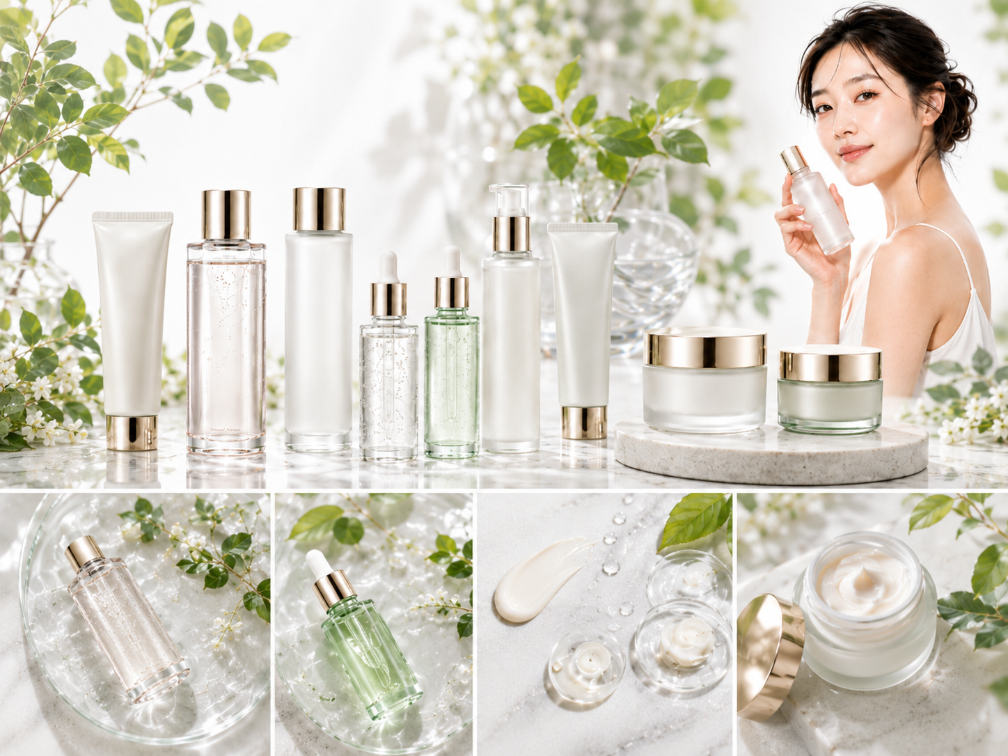 Beauty and skincare products for Google Ads ecommerce campaigns